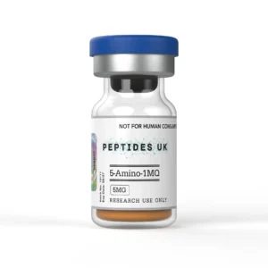 5-Amino-1MQ UK NNMT research compound vial by Lavish Peptides