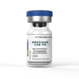Tirzepatide UK research peptide vial by Lavish Peptides
