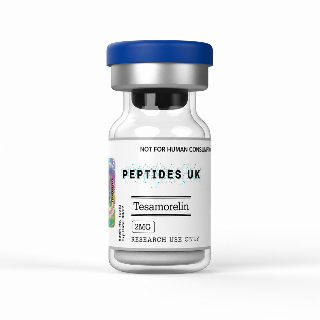 Premium Tesamorelin UK peptide vial by Lavish Peptides