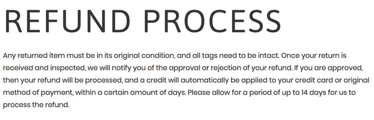 Refund and Returns Policy