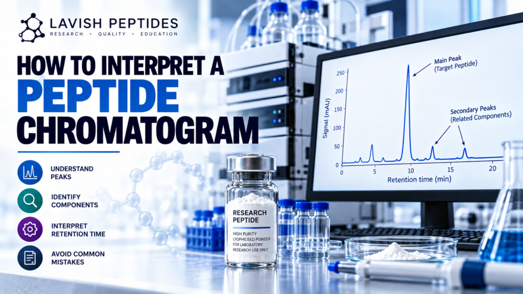 how to interpret a peptide chromatogram