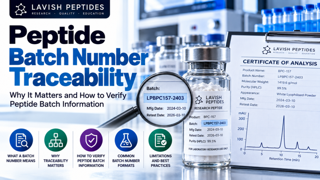 peptide batch number traceability