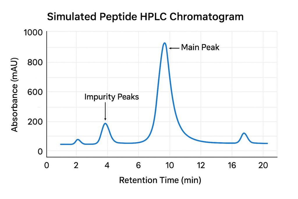what does peptide purity percentage mean